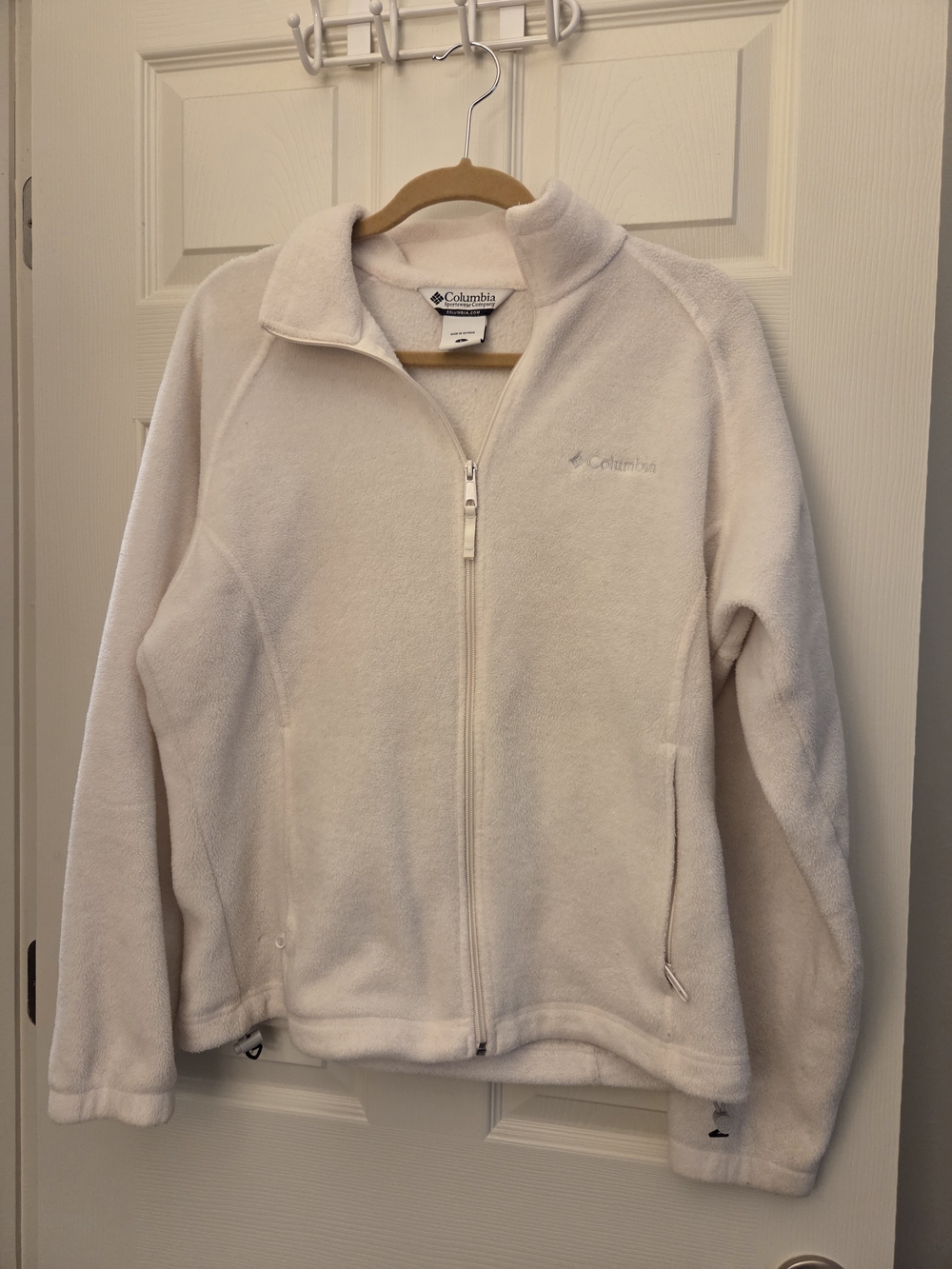 Columbia Women's Cream Full-Zip Fleece Jacket